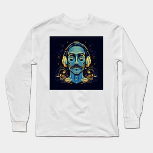 God is a DJ - Tribute Salvador Dali Long Sleeve T-Shirt